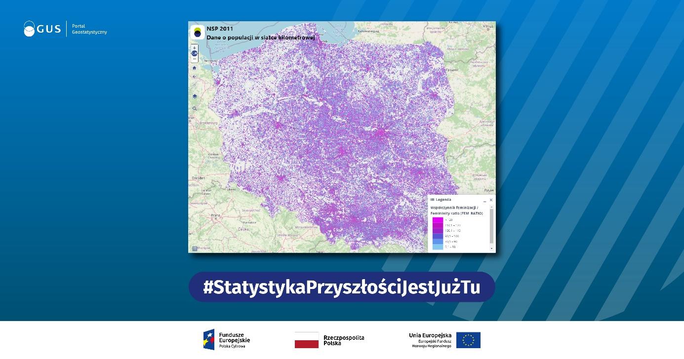 Dane Demograficzne Na Siatkach Kilometrowych Portal Statystyczny