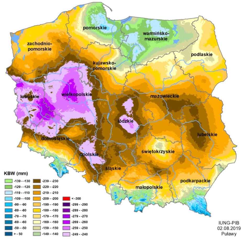 Susza rolnicza na obszarze Polski