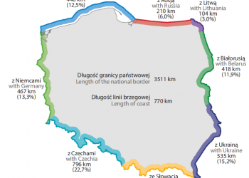 Terytorium i granice Polski – mapy i dane statystyczne