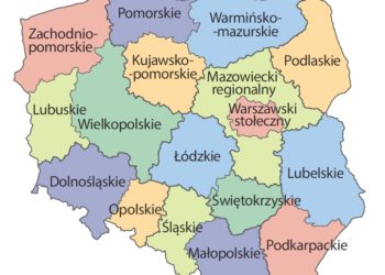 Udziały poszczególnych regionów Polski w tworzeniu PKB