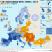 Życie po 65-tce w różnych regionach Europy