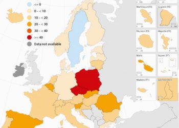 Nadmierna śmiertelność w Europie wraca w 2021 r. do wartości z lat poprzednich