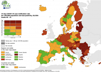 Nowa mapa koronawirusa w Europie