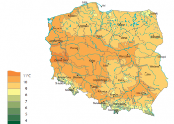 Najcieplejsze i najzimniejsze regiony w Polsce