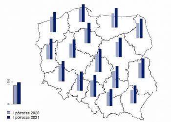 Umieralność w Polsce. Dane za I półrocze 2021 roku