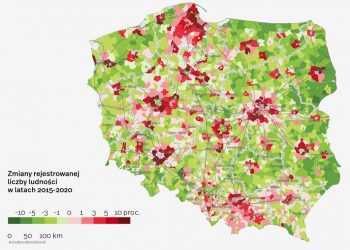 Depopulacja, czyli ubytek ludności, dotyczy co najmniej 70 proc powierzchni Polski