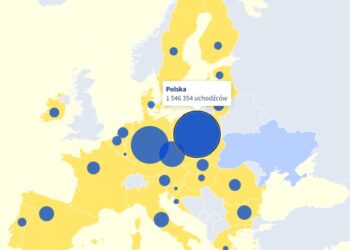 Uchodźcy z Ukrainy w poszczególnych krajach UE