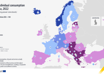Mapa bogactwa w Europie