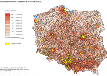 Gęstość zaludnienia na obszarach wiejskich w Polsce – analiza na podstawie danych GUS