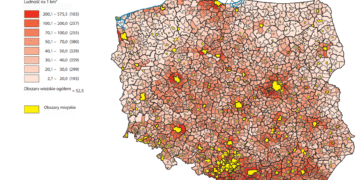 Gęstość zaludnienia na obszarach wiejskich w Polsce – analiza na podstawie danych GUS