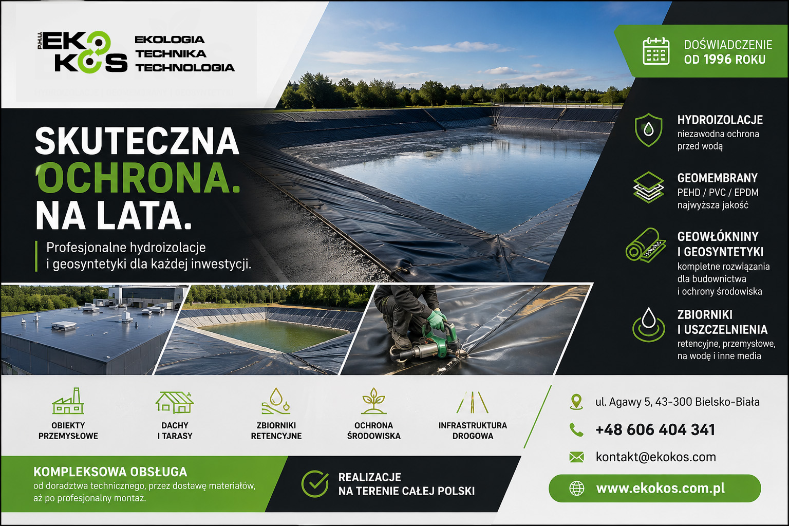 EKOKOS – nowoczesne hydroizolacje dla przemysłu i infrastruktury