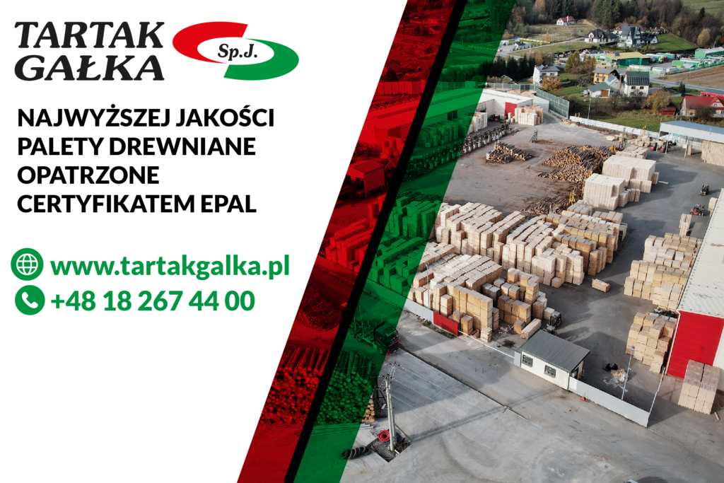 Tartak Gałka – nowoczesny producent wyrobów drewnianych dla przemysłu, logistyki i budownictwa.